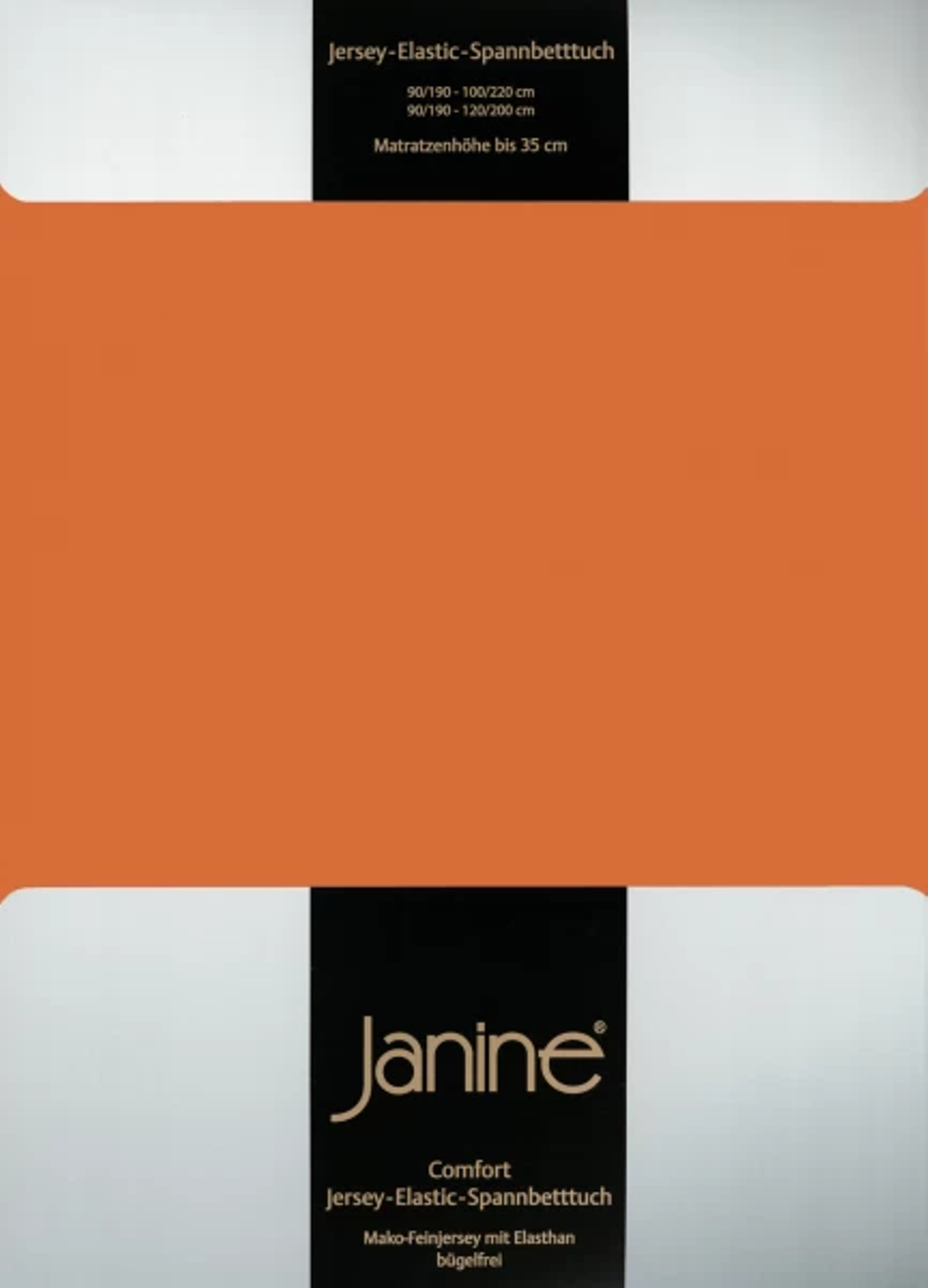 Spannbetttuch Comfort elastic - rostorange