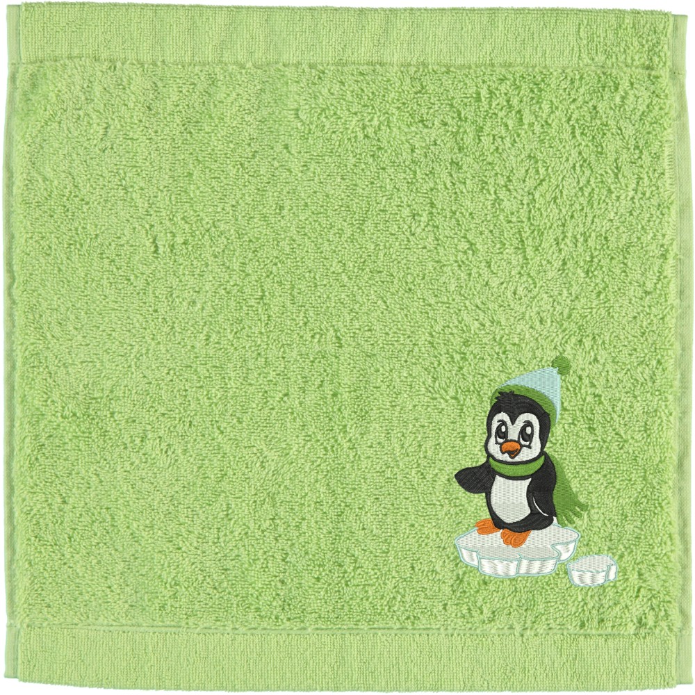 Seiftuch von Cawö bestickt mit Pinguin