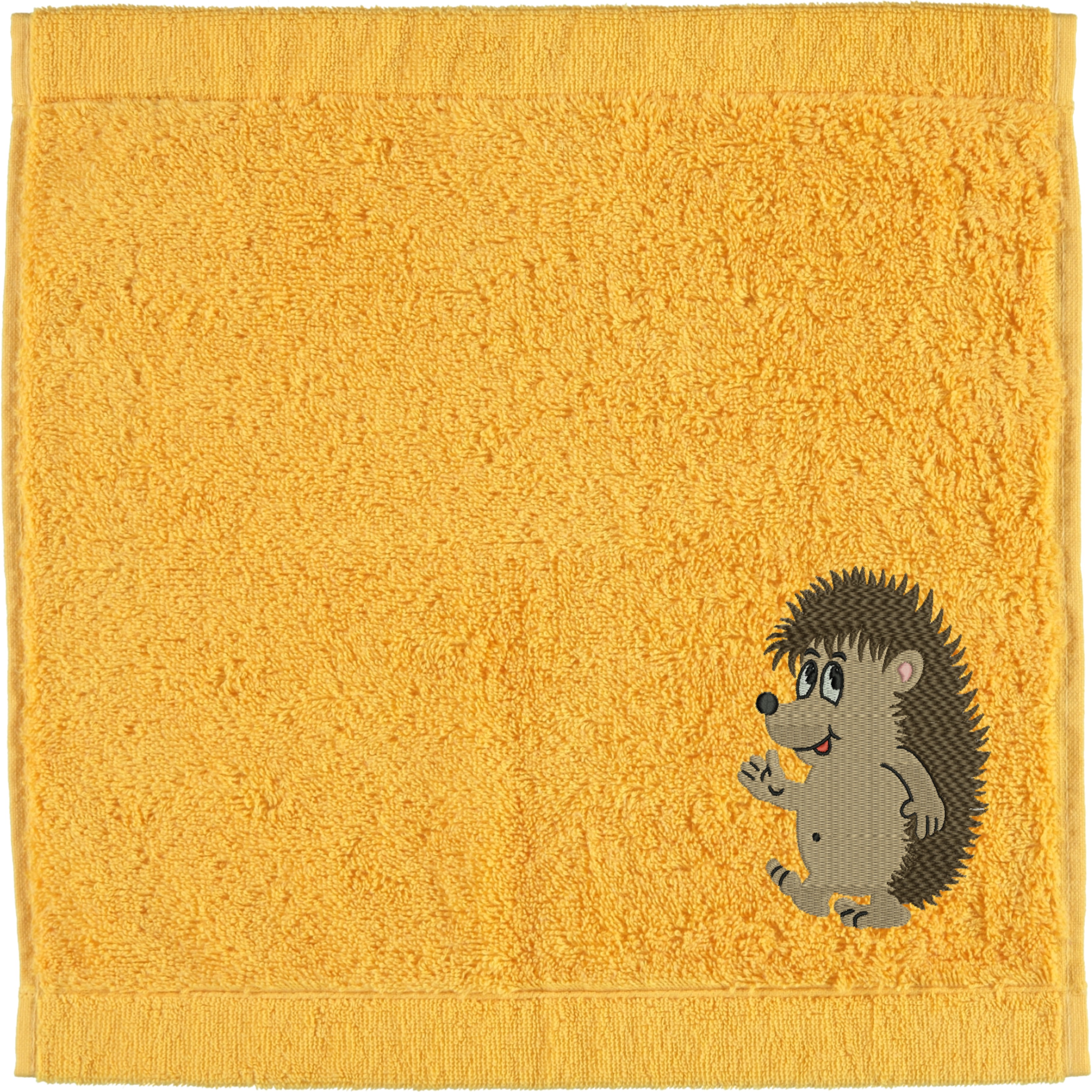 Seiftuch von Cawö bestickt mit Igel