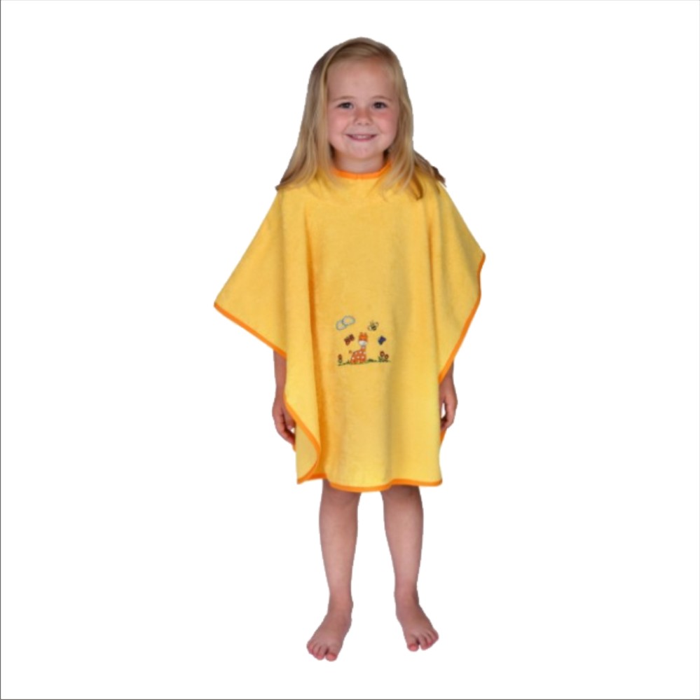 Bade-Poncho Giraffe gelb