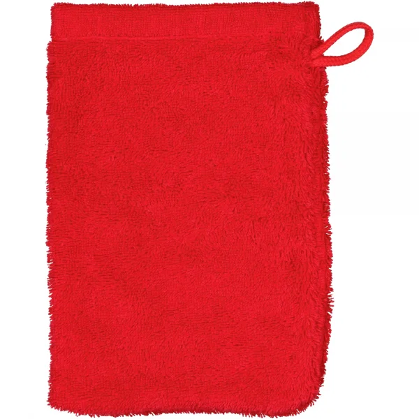 Cawö Life Style uni - Waschhandschuh rot