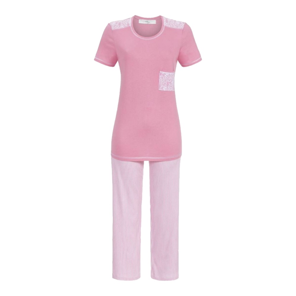 Ringella Damen 7/8 Pyjama - Rose Summer
