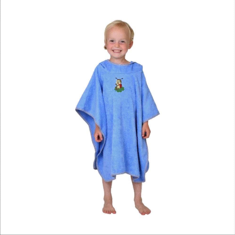 Bade-Poncho bestickt mit Marini