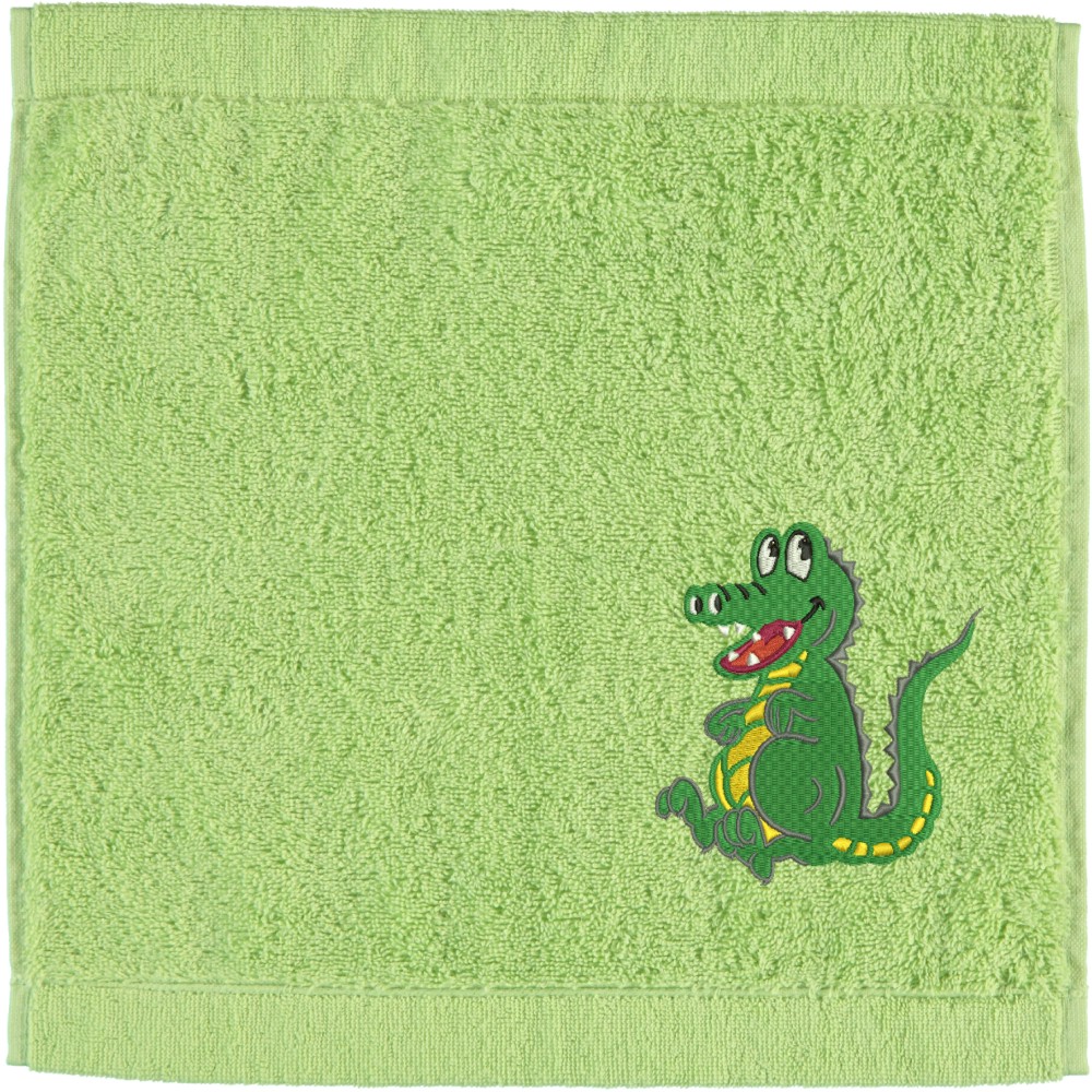 Seiftuch von Cawö bestickt mit Kroko