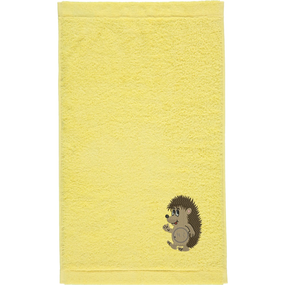 Gästehandtuch von Cawö bestickt mit Igel