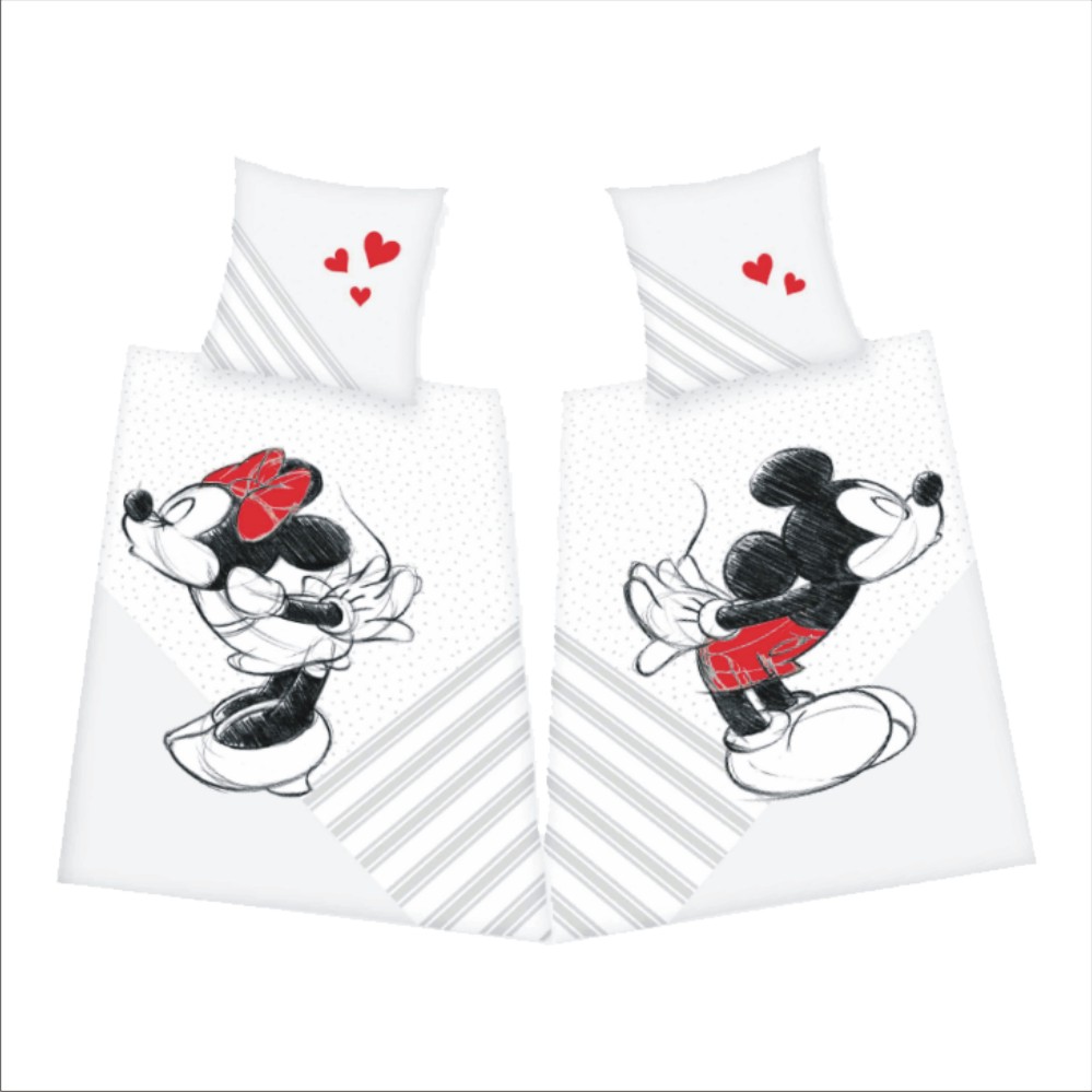 Herding - Partner-Bettwäsche "Minnie + Mickey" 