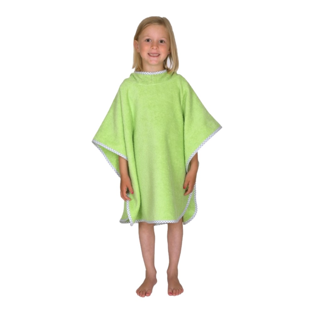 Bade-Poncho Uni - opalgrün
