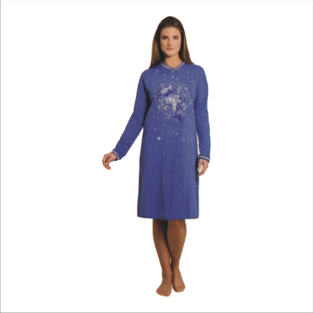 Hajo Damen Nachthemd 45163 Sterne
