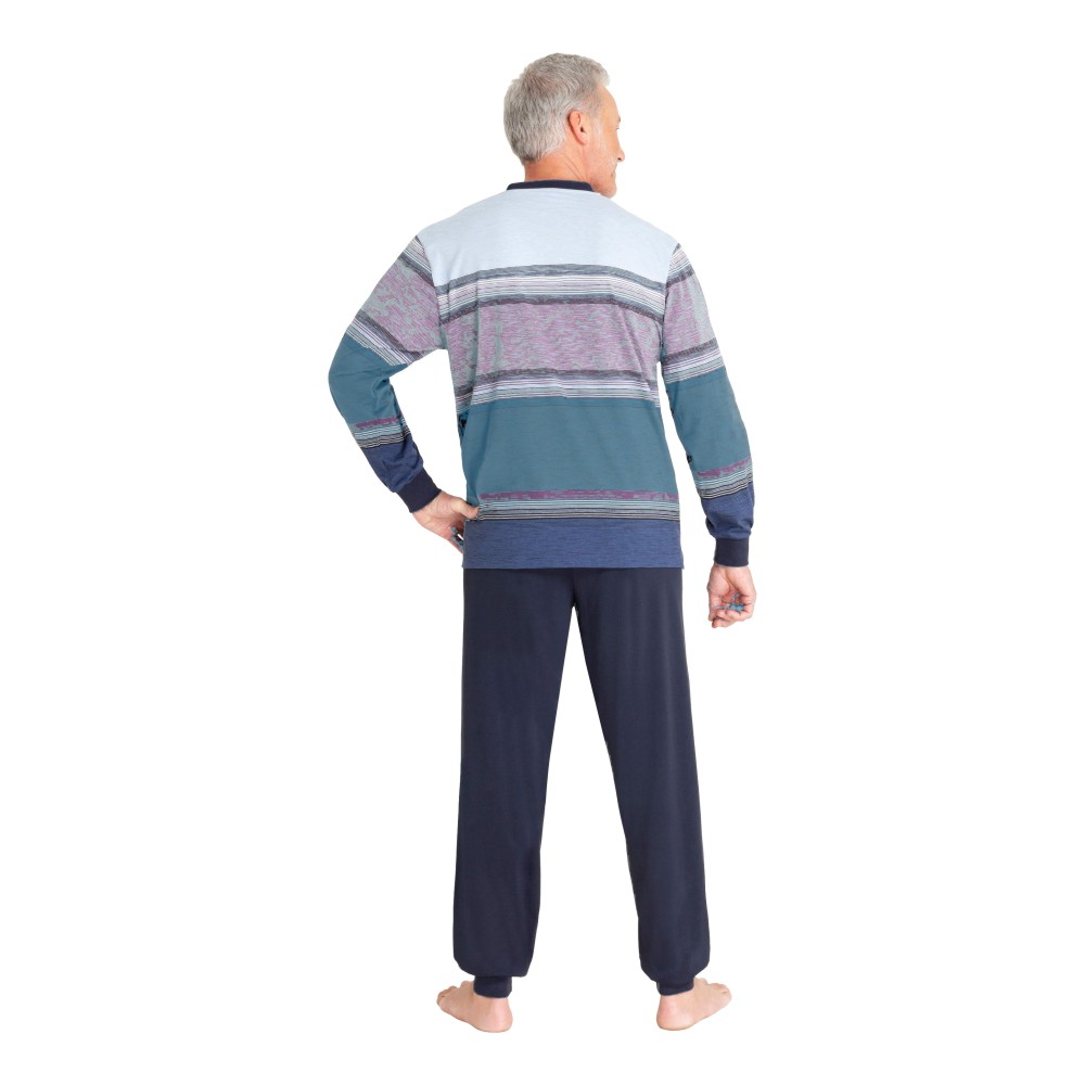 Hajo Herren Pyjama 53341 Klima Komfort burgund