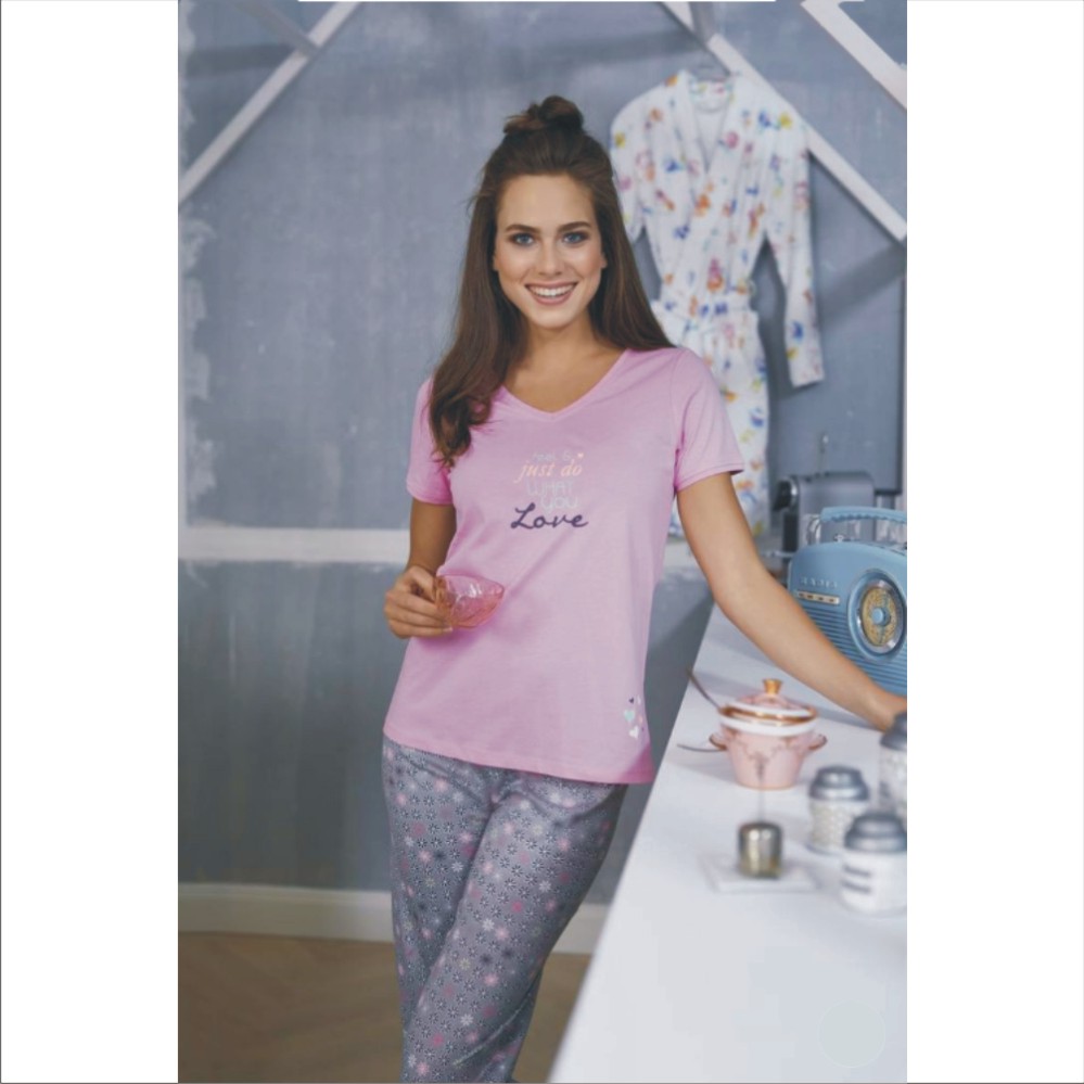 Ringella - Damen 7/8 Pyjama - Love