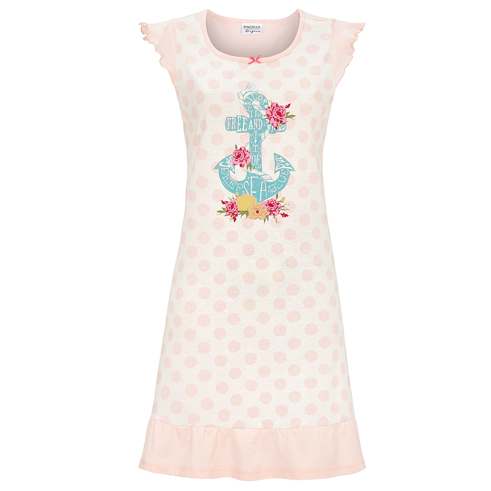 Ringella Damen Nachthemd - Anker mit Rose