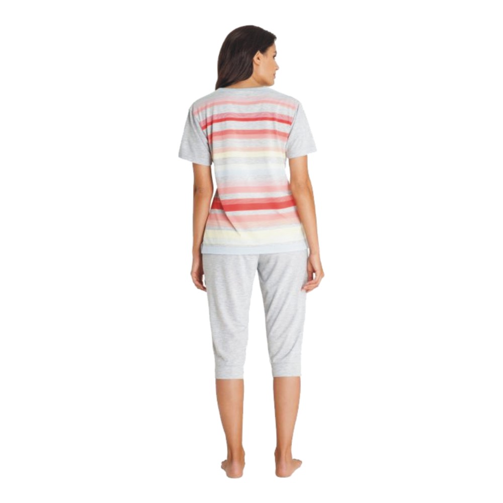 Hajo Damen Capri Anzug 45226 Streifen