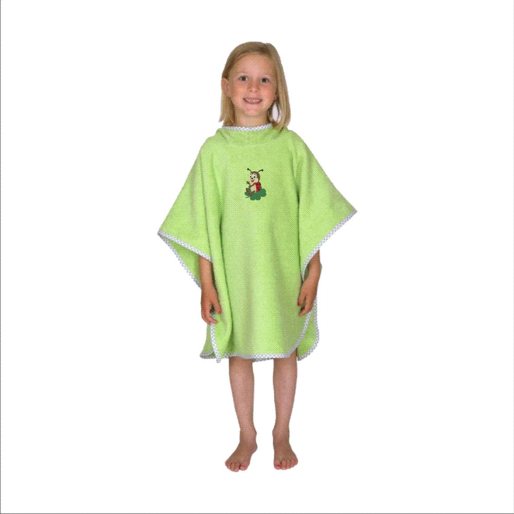 Bade-Poncho bestickt mit Marini