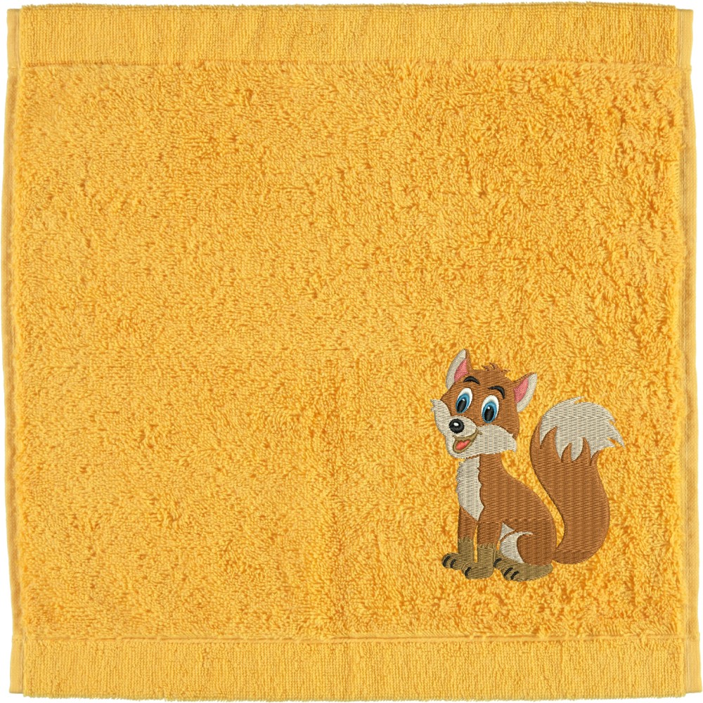 Seiftuch von Cawö bestickt mit Fuchs