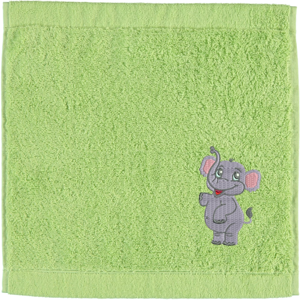 Seiftuch von Cawö bestickt mit Elefant