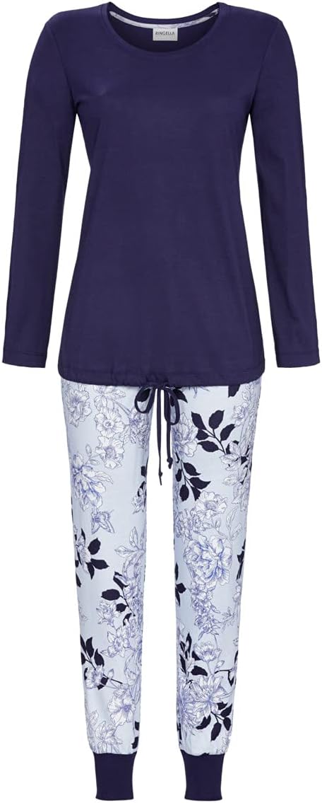 Ringella Damen Pyjama - Blauton