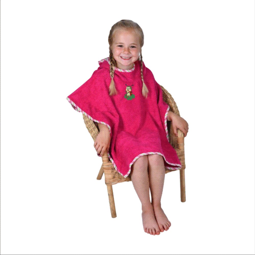 Bade-Poncho bestickt mit Marini