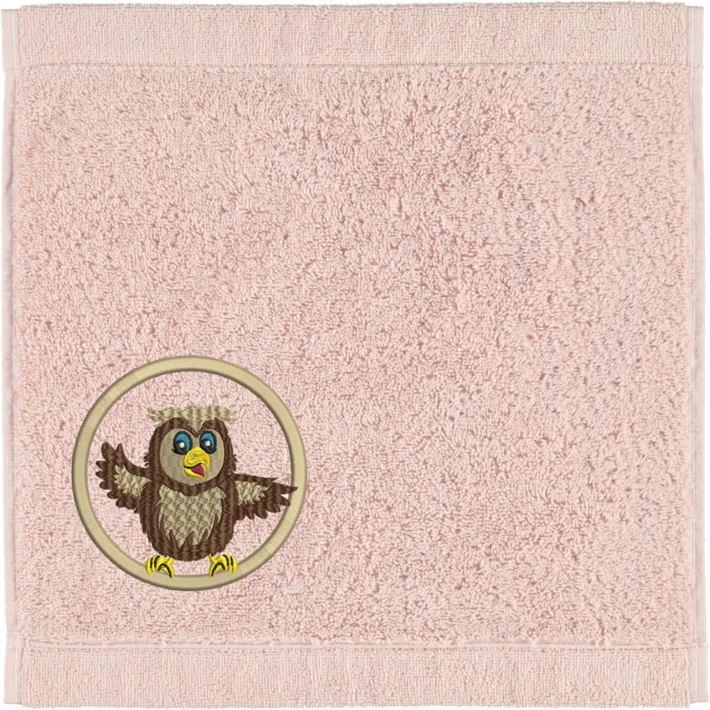 Seiftuch von Cawö bestickt mit Eule